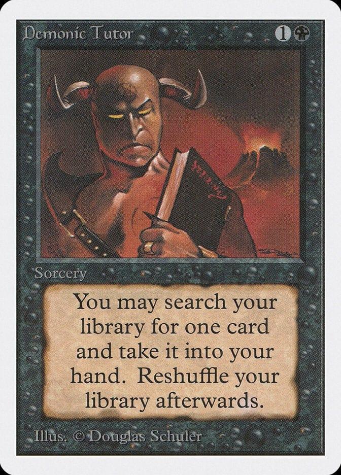 Magic: The Gathering MTG Single Demonic Tutor [Unlimited Edition]