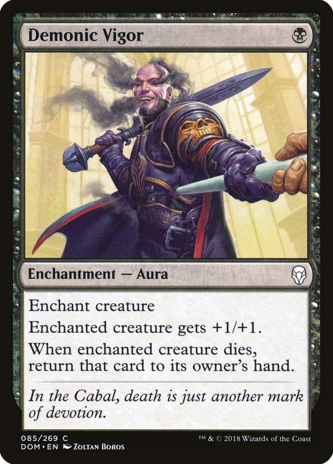 Magic: The Gathering MTG Single Demonic Vigor [Dominaria]