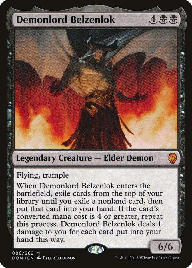 Magic: The Gathering MTG Single Demonlord Belzenlok [Dominaria]