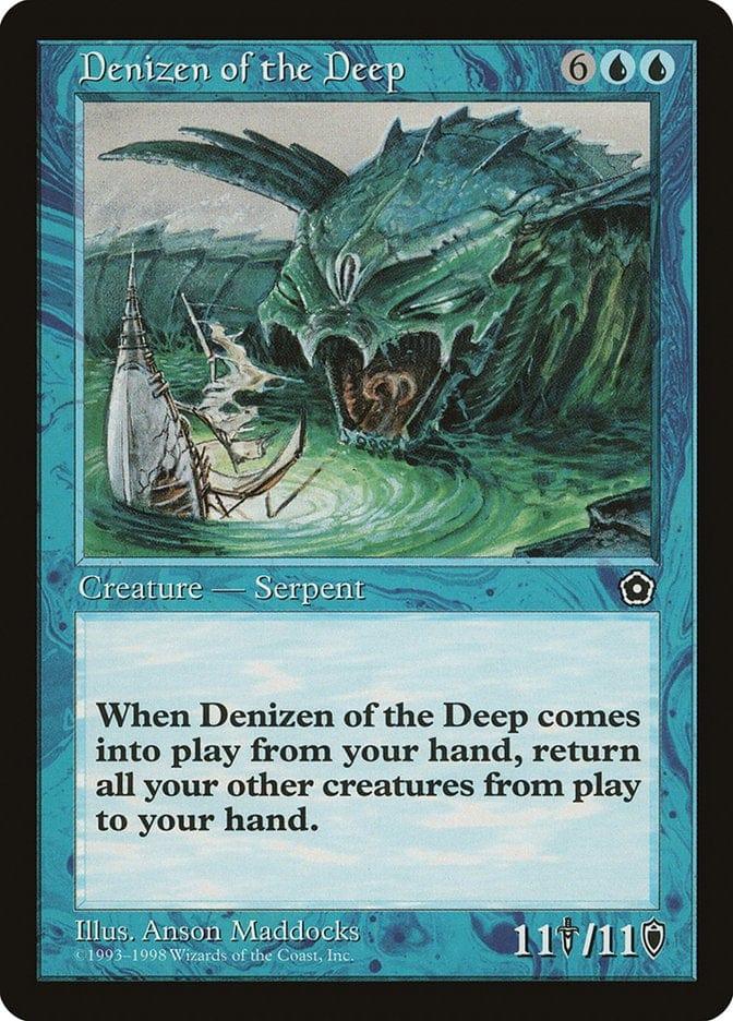 Magic: The Gathering MTG Single Denizen of the Deep [Portal Second Age]