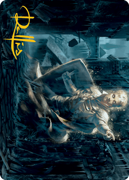 Magic: The Gathering MTG Single Dennick, Pious Apparition Art Card (Gold-Stamped Signature) [Innistrad: Midnight Hunt Art Series]