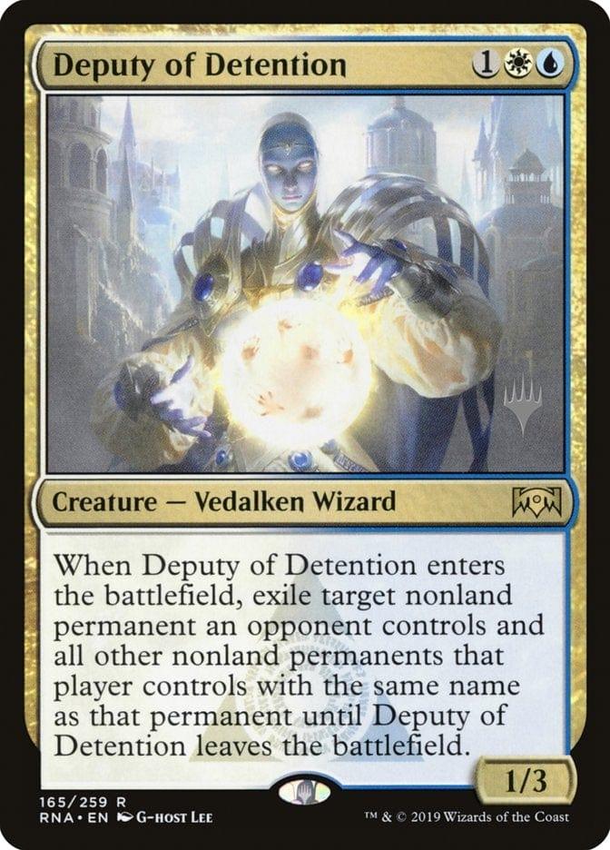 Magic: The Gathering MTG Single Deputy of Detention (Promo Pack) [Ravnica Allegiance Promos]