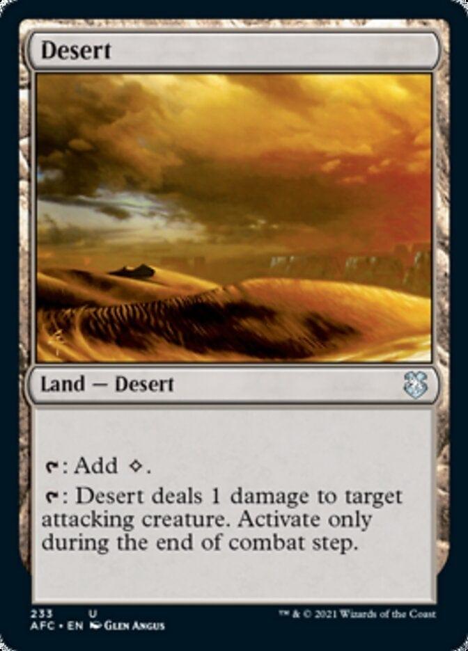 Magic: The Gathering MTG Single Desert [Dungeons & Dragons: Adventures in the Forgotten Realms Commander]