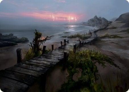 Magic: The Gathering MTG Single Deserted Beach Art Card [Innistrad: Midnight Hunt Art Series]
