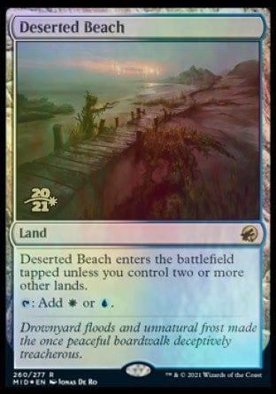 Magic: The Gathering MTG Single Deserted Beach [Innistrad: Midnight Hunt Prerelease Promos]