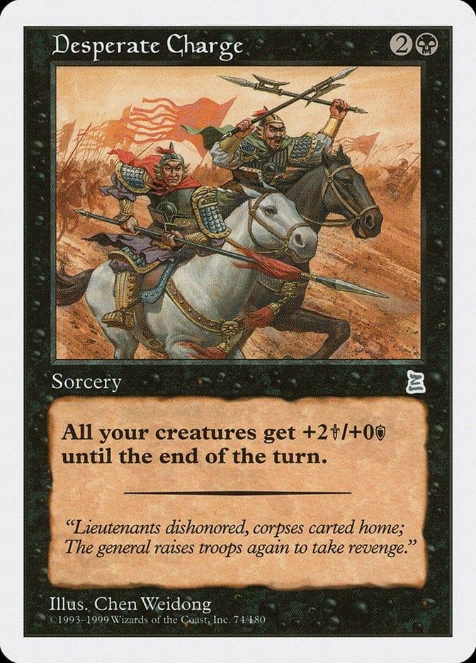 Magic: The Gathering MTG Single Desperate Charge [Portal Three Kingdoms]