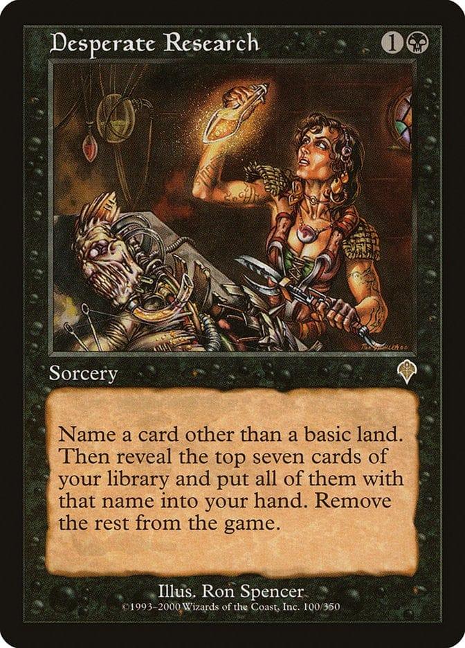 Magic: The Gathering MTG Single Desperate Research [Invasion]