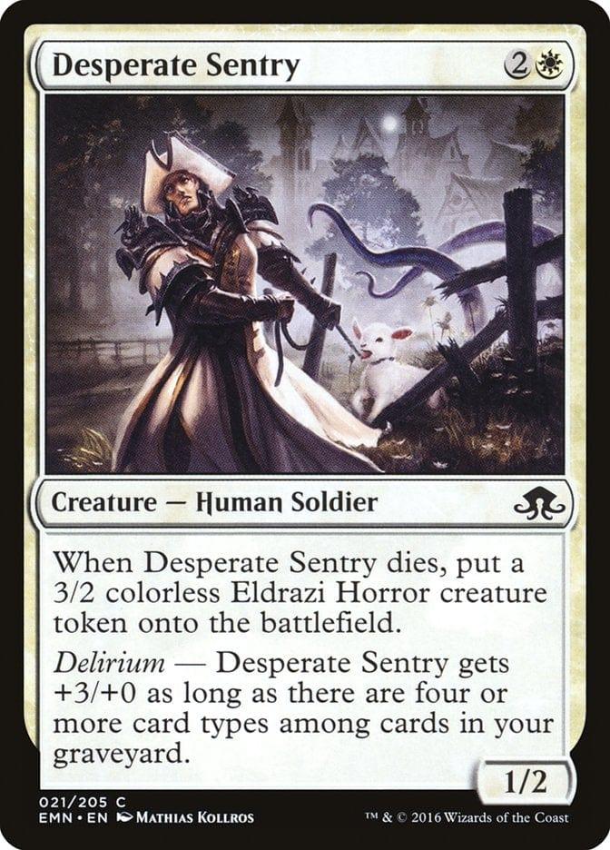 Magic: The Gathering MTG Single Desperate Sentry [Eldritch Moon]
