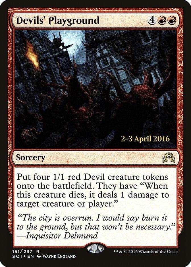 Magic: The Gathering MTG Single Devils' Playground [Shadows over Innistrad Prerelease Promos]