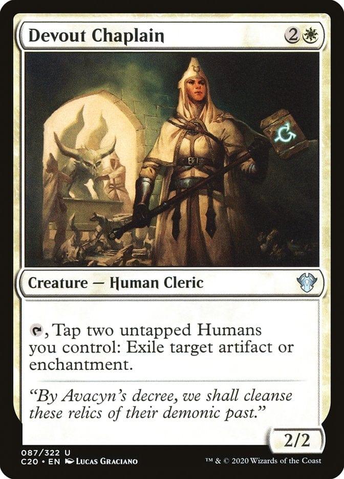 Magic: The Gathering MTG Single Devout Chaplain [Commander 2020]