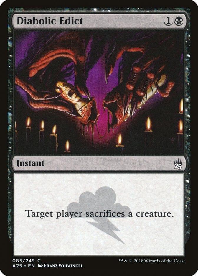 Magic: The Gathering MTG Single Diabolic Edict [Masters 25]