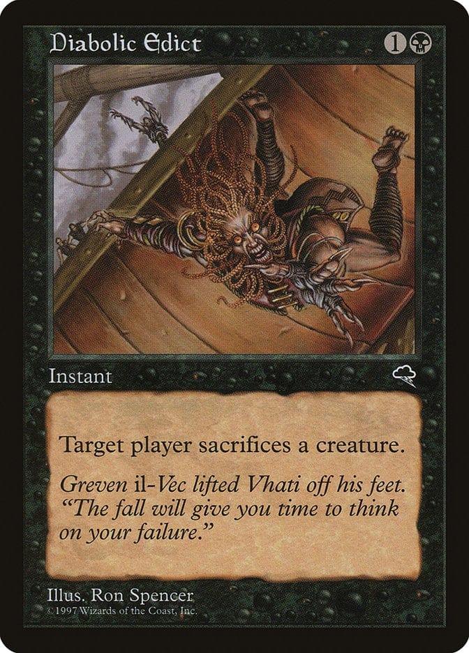 Magic: The Gathering MTG Single Diabolic Edict [Tempest]