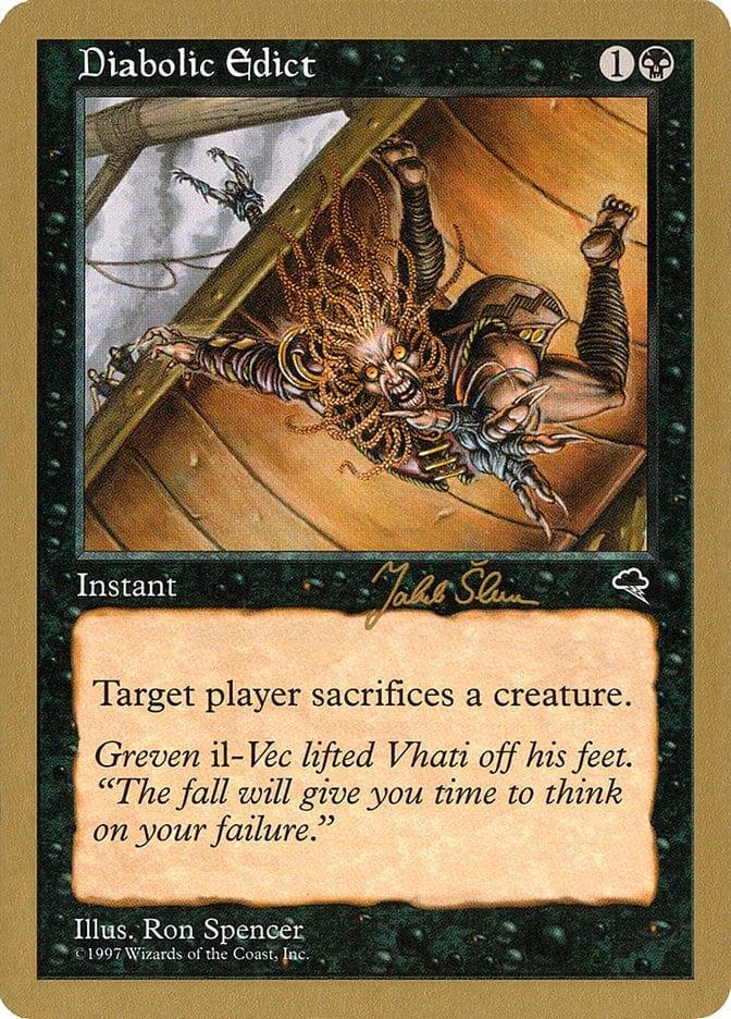Magic: The Gathering MTG Single Diabolic Edict [World Championship Decks 1999]