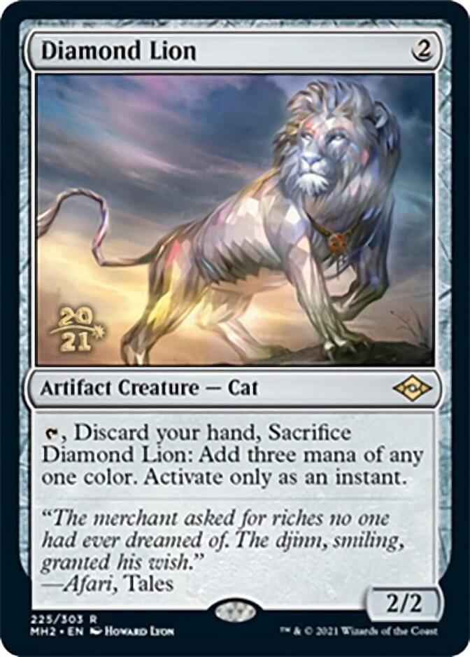 Magic: The Gathering MTG Single Diamond Lion [Modern Horizons 2 Prerelease Promos]