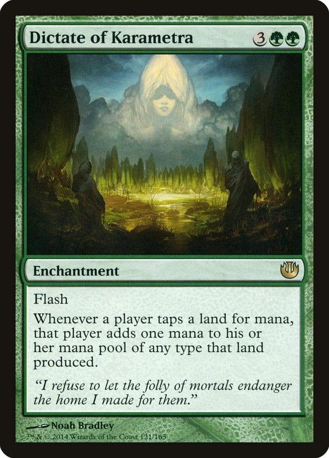 Magic: The Gathering MTG Single Dictate of Karametra [Journey into Nyx]