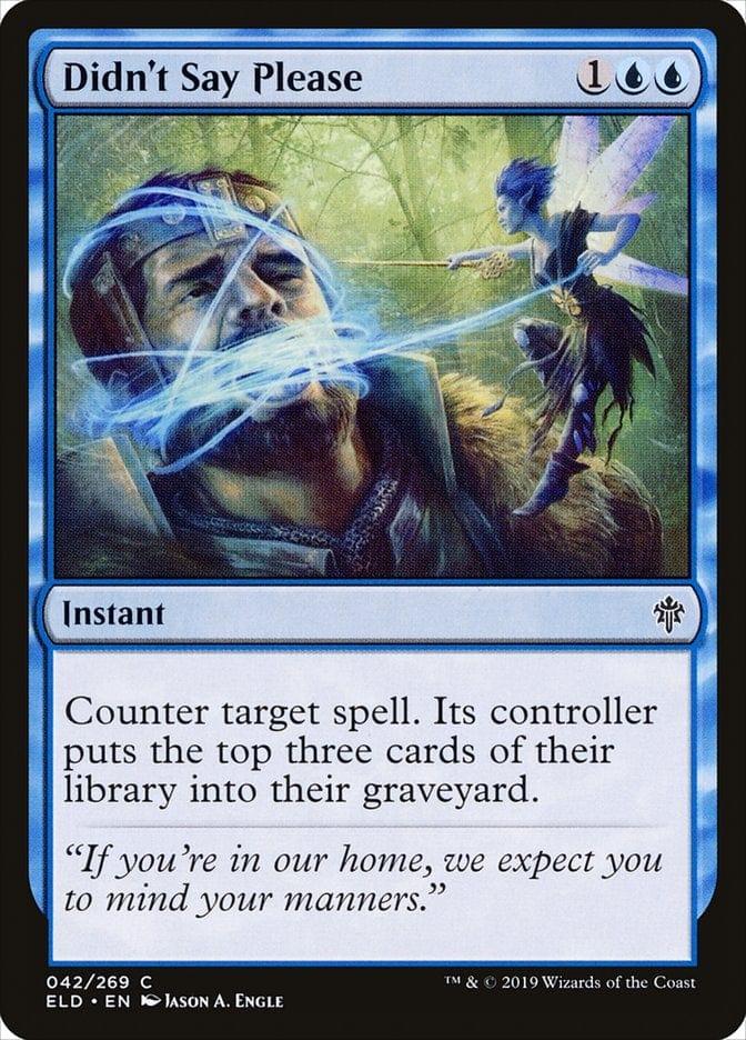 Magic: The Gathering MTG Single Didn't Say Please [Throne of Eldraine]