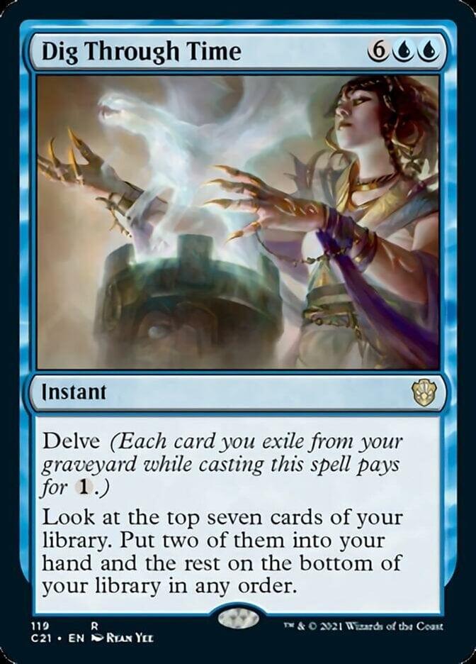 Magic: The Gathering MTG Single Dig Through Time [Commander 2021]
