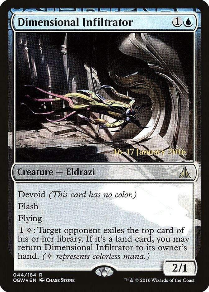 Magic: The Gathering MTG Single Dimensional Infiltrator [Oath of the Gatewatch Prerelease Promos]