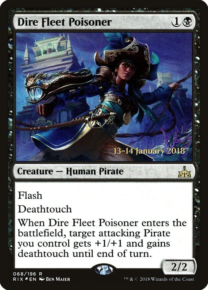 Magic: The Gathering MTG Single Dire Fleet Poisoner [Rivals of Ixalan Prerelease Promos]