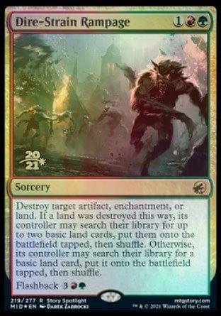 Magic: The Gathering MTG Single Dire-Strain Rampage [Innistrad: Midnight Hunt Prerelease Promos]