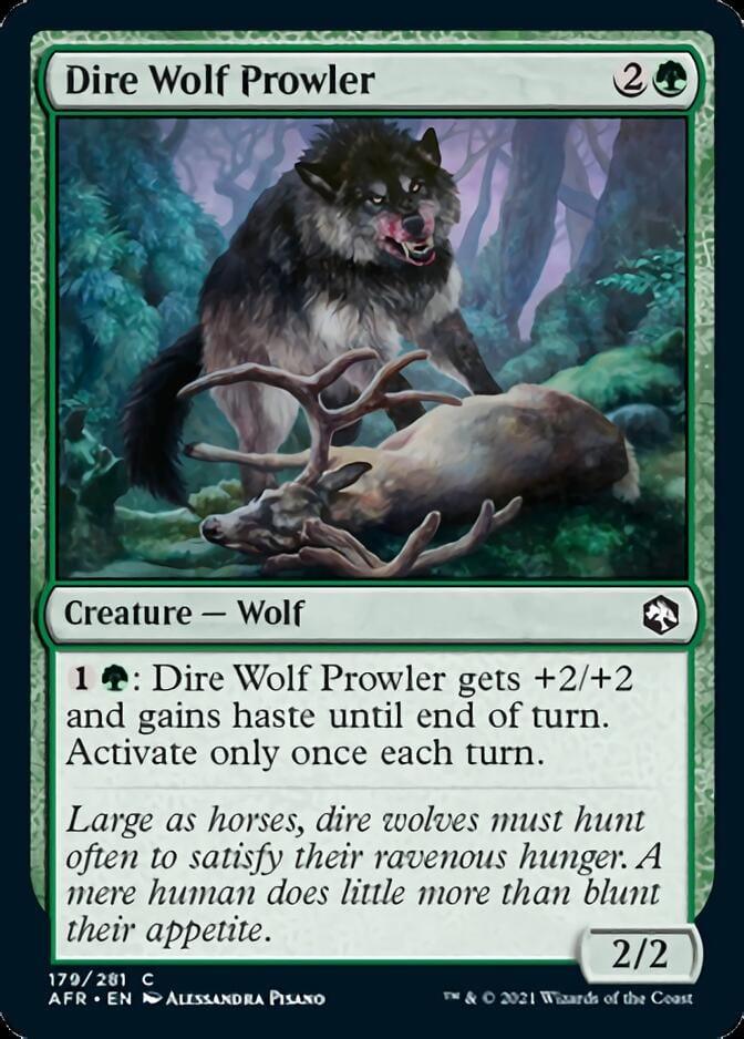 Magic: The Gathering MTG Single Dire Wolf Prowler [Dungeons & Dragons: Adventures in the Forgotten Realms]