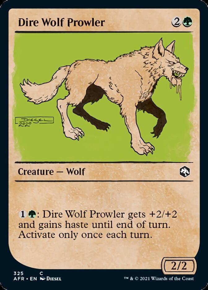 Magic: The Gathering MTG Single Dire Wolf Prowler (Showcase) [Dungeons & Dragons: Adventures in the Forgotten Realms]