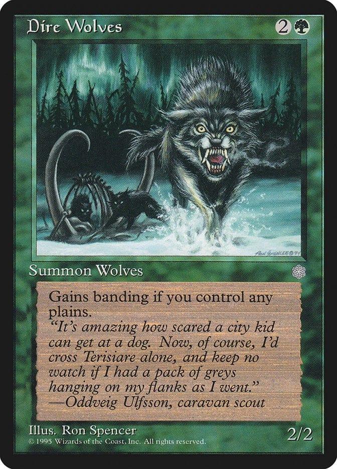 Magic: The Gathering MTG Single Dire Wolves [Ice Age]