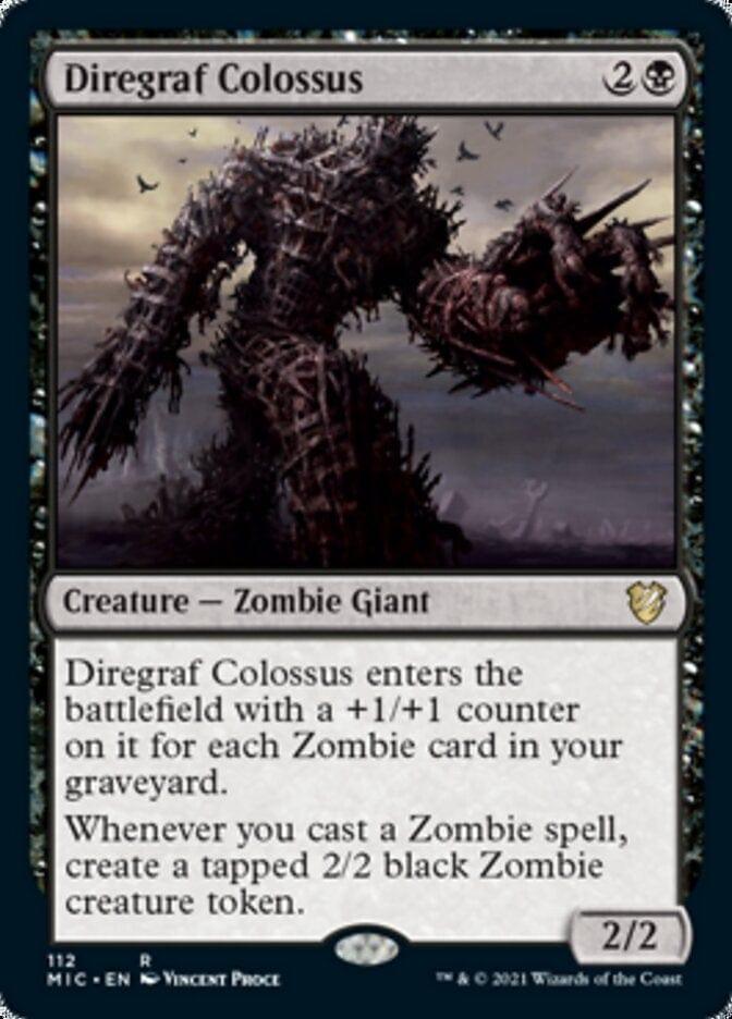 Magic: The Gathering MTG Single Diregraf Colossus [Innistrad: Midnight Hunt Commander]