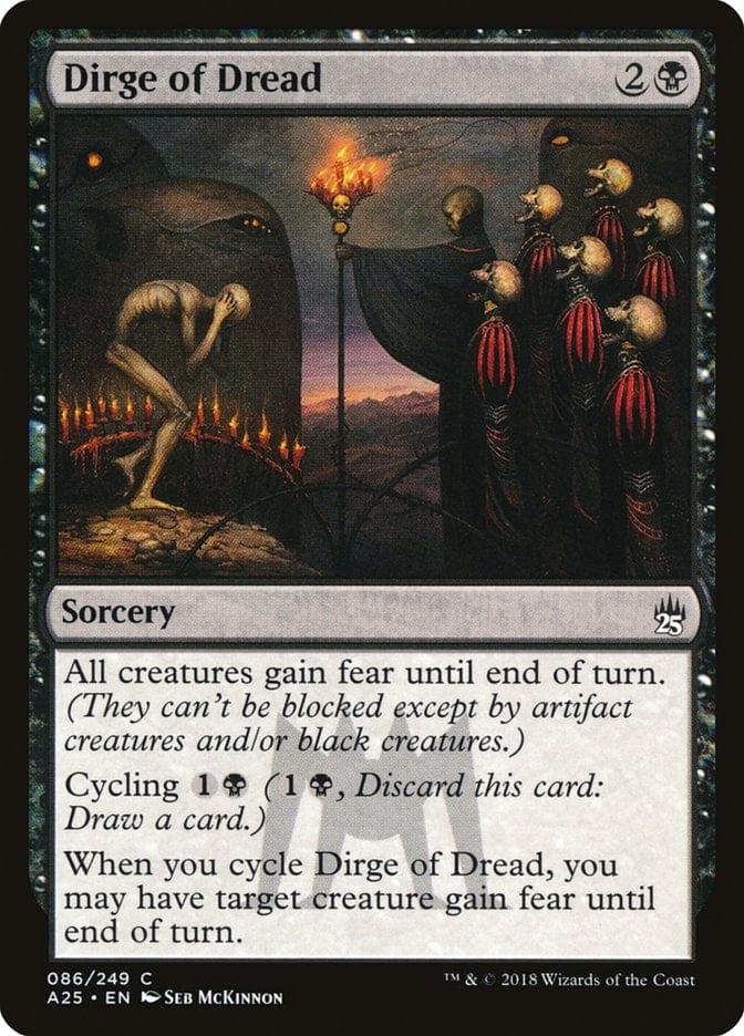 Magic: The Gathering MTG Single Dirge of Dread [Masters 25]