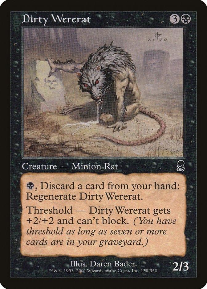 Magic: The Gathering MTG Single Dirty Wererat [Odyssey]