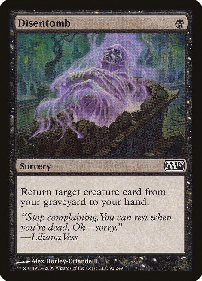 Magic: The Gathering MTG Single Disentomb [Magic 2010]