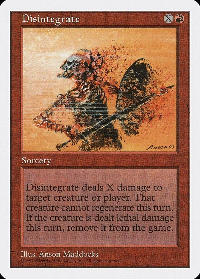 Magic: The Gathering MTG Single Disintegrate [Fifth Edition]