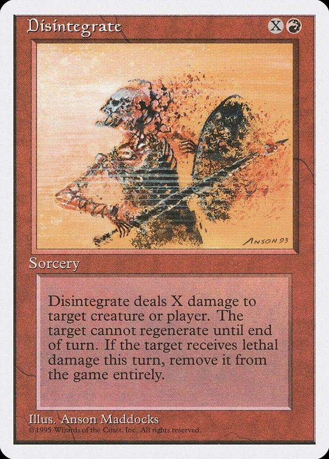 Magic: The Gathering MTG Single Disintegrate [Fourth Edition]