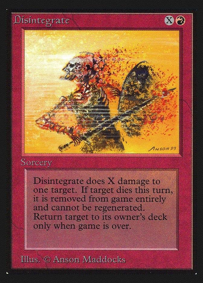 Magic: The Gathering MTG Single Disintegrate [International Collectors’ Edition]