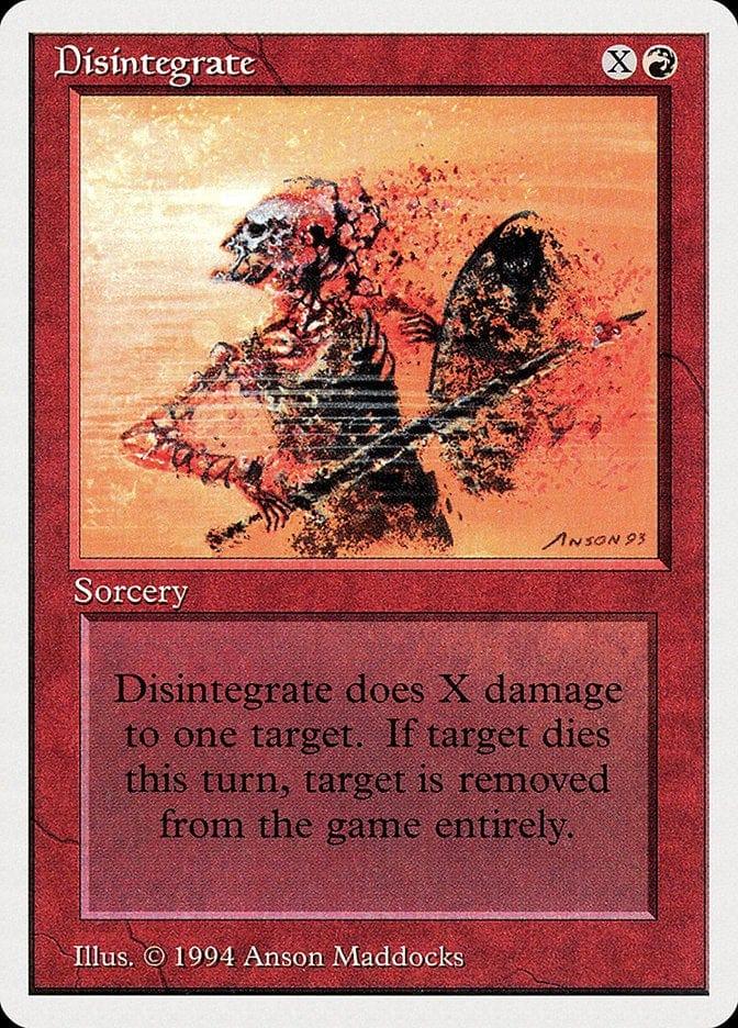 Magic: The Gathering MTG Single Disintegrate [Summer Magic / Edgar]