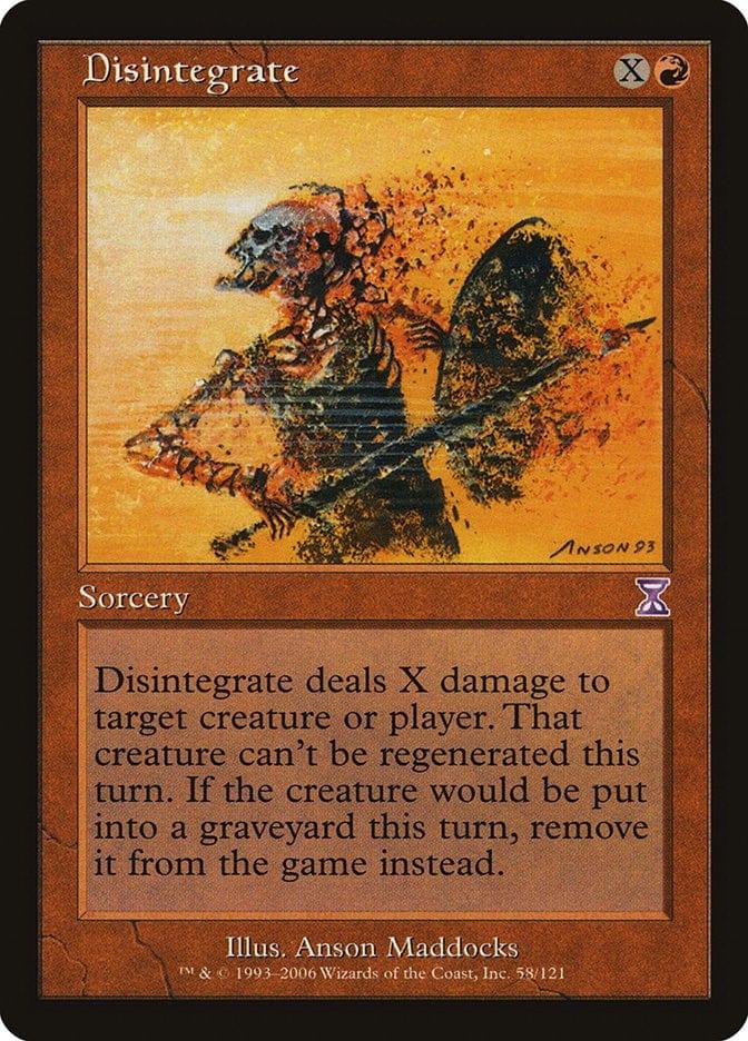 Magic: The Gathering MTG Single Disintegrate [Time Spiral Timeshifted]