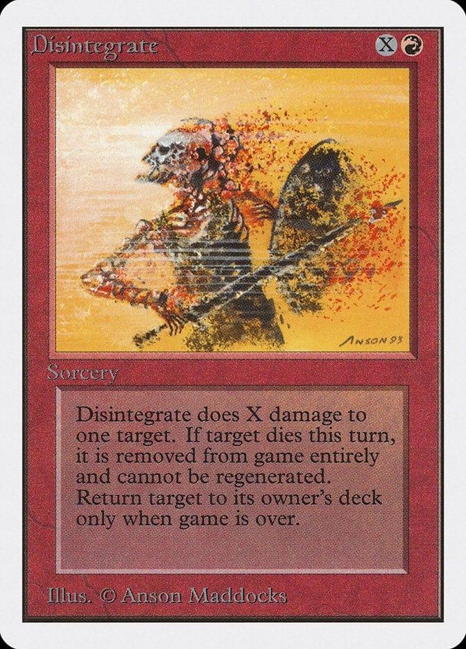 Magic: The Gathering MTG Single Disintegrate [Unlimited Edition]