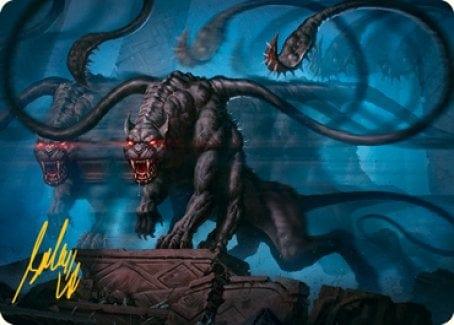 Magic: The Gathering MTG Single Displacer Beast Art Card (Gold-Stamped Signature) [Dungeons & Dragons: Adventures in the Forgotten Realms Art Series]