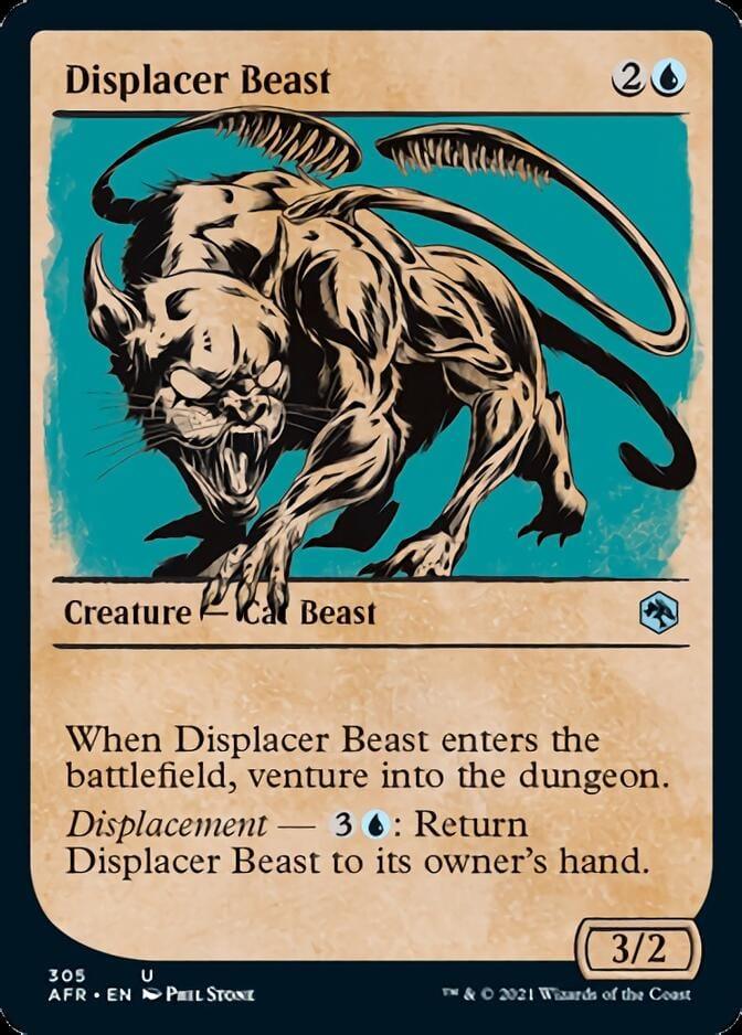 Magic: The Gathering MTG Single Displacer Beast (Showcase) [Dungeons & Dragons: Adventures in the Forgotten Realms]
