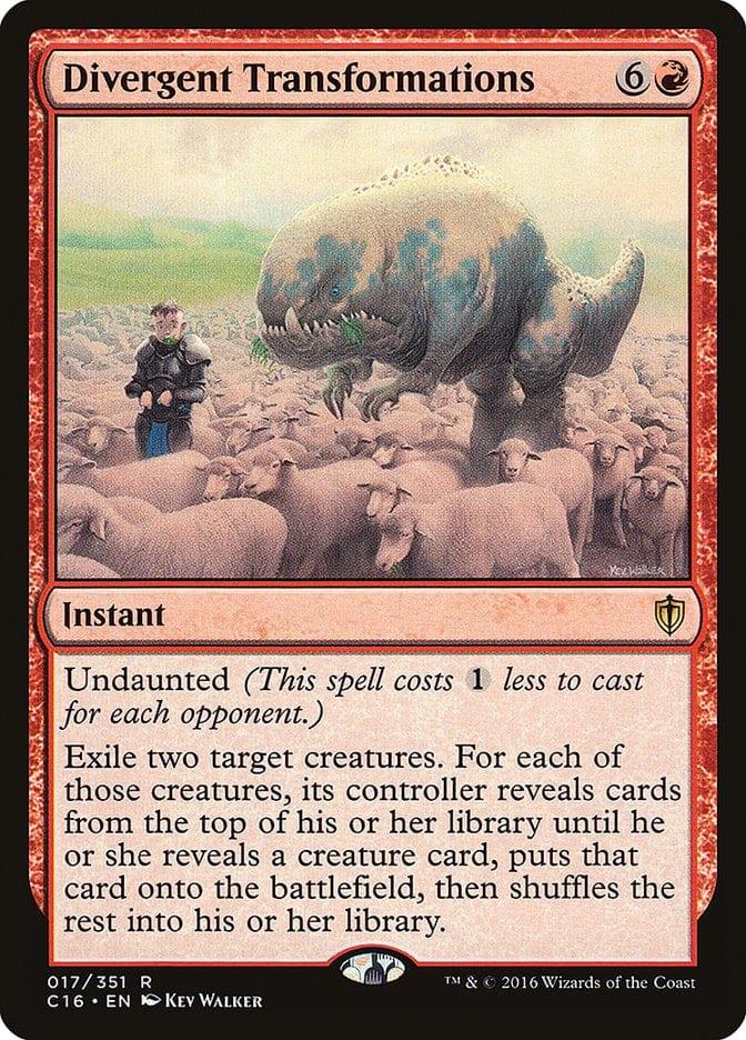 Magic: The Gathering MTG Single Divergent Transformations [Commander 2016]