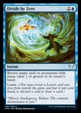 Magic: The Gathering MTG Single Divide by Zero [Strixhaven: School of Mages]