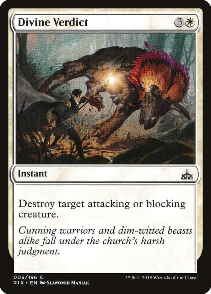 Magic: The Gathering MTG Single Divine Verdict [Rivals of Ixalan]