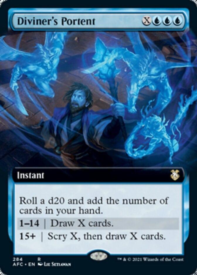Magic: The Gathering MTG Single Diviner's Portent (Extended) [Dungeons & Dragons: Adventures in the Forgotten Realms Commander]
