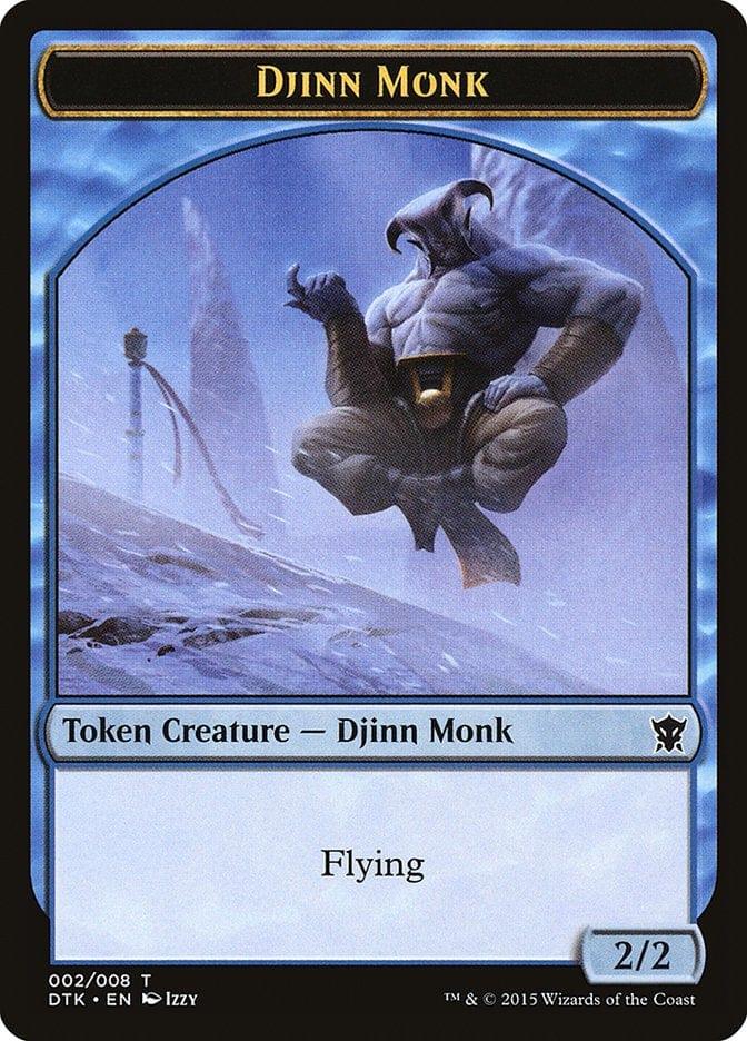 Magic: The Gathering MTG Single Djinn Monk [Dragons of Tarkir Tokens]