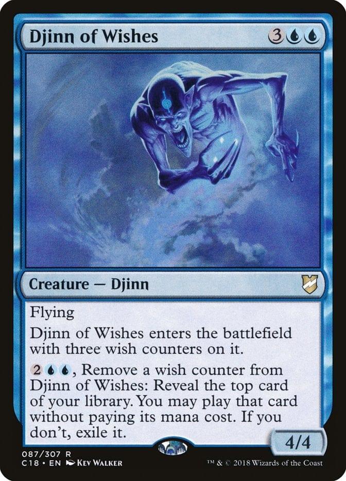 Magic: The Gathering MTG Single Djinn of Wishes [Commander 2018]