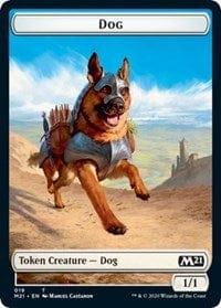 Magic: The Gathering MTG Single Dog // Weird Double-sided Token [Core Set 2021]