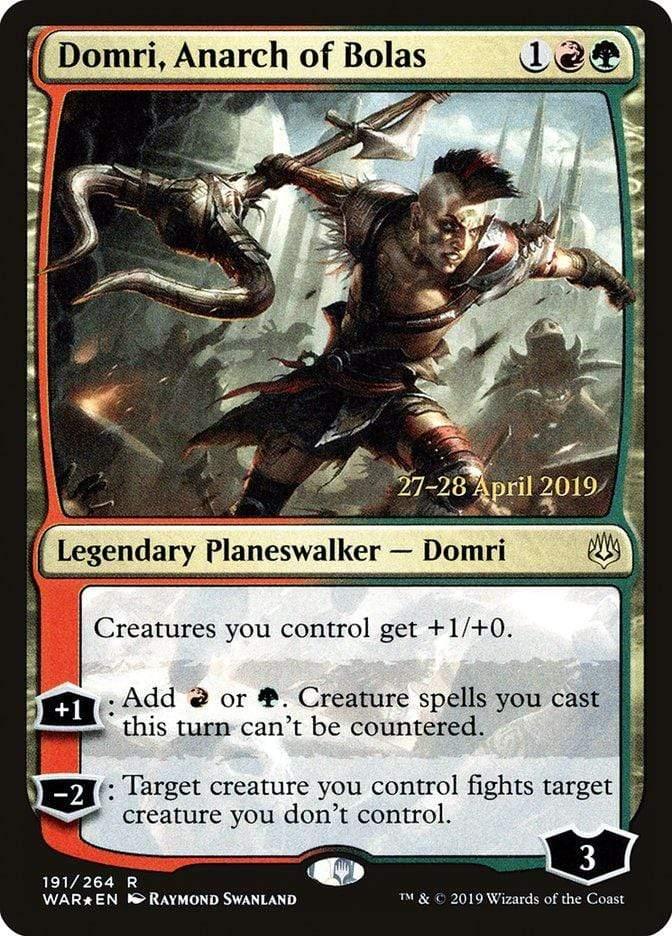 Magic: The Gathering MTG Single Domri, Anarch of Bolas  [War of the Spark Prerelease Promos]