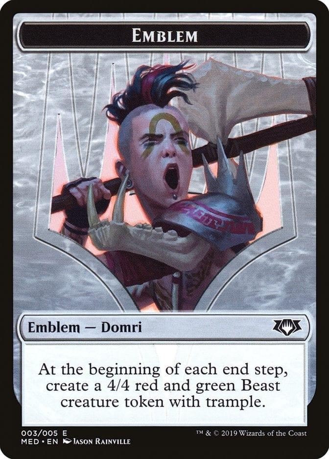 Magic: The Gathering MTG Single Domri, Chaos Bringer Emblem [Mythic Edition Tokens]