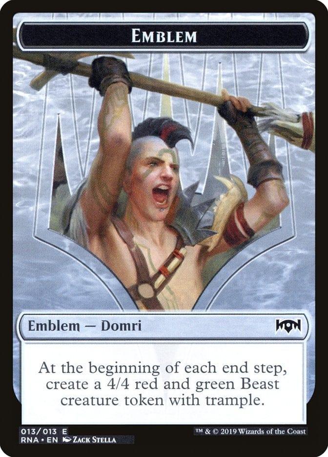 Magic: The Gathering MTG Single Domri, Chaos Bringer Emblem [Ravnica Allegiance Tokens]