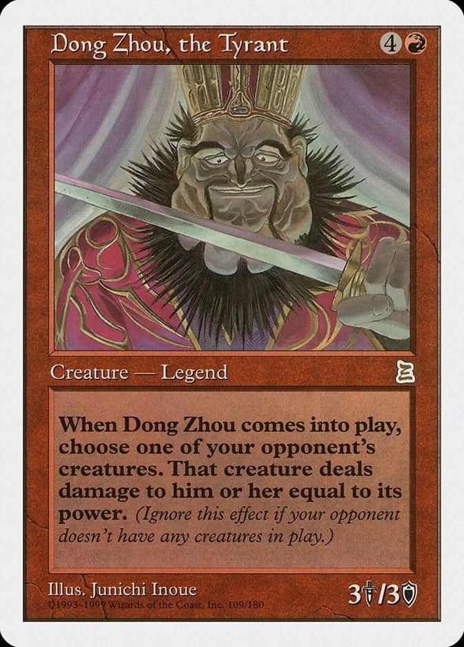 Magic: The Gathering MTG Single Dong Zhou, the Tyrant [Portal Three Kingdoms]